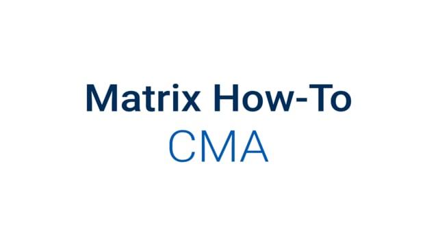Matrix CMA - Getting Started in Matrix